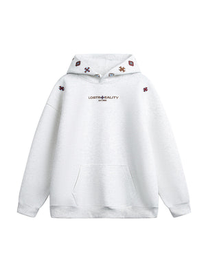 【EXPÉDITION NORMALE】Sweat à capuche brodé ethnique