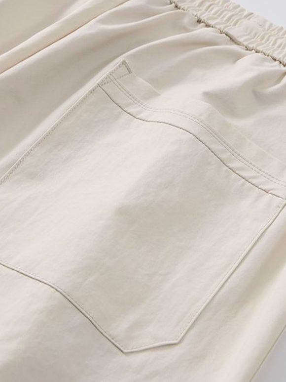 Loose-fit Straight-fit Cooling Sensation Wide-leg Pants