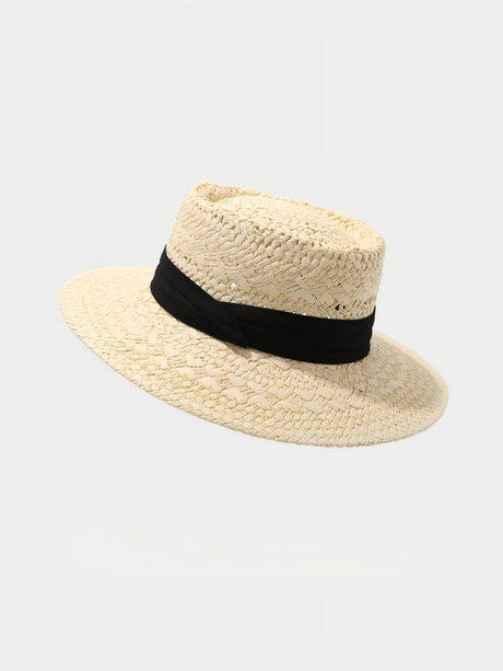 Flat-topped, Openwork Sunshade Hat
