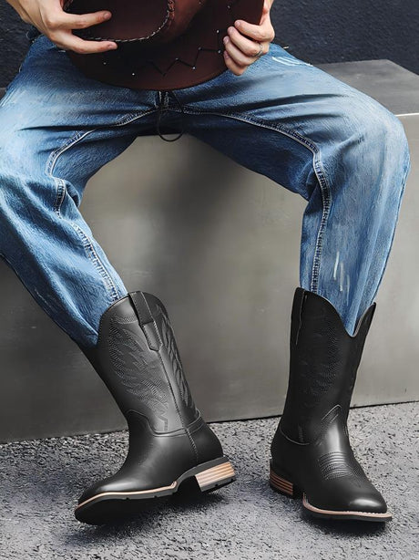 Embroidered Western Boots