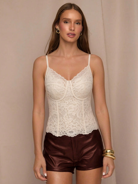 Full-length Lace Fitted Camisole