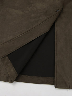 Long pocket trench coat
