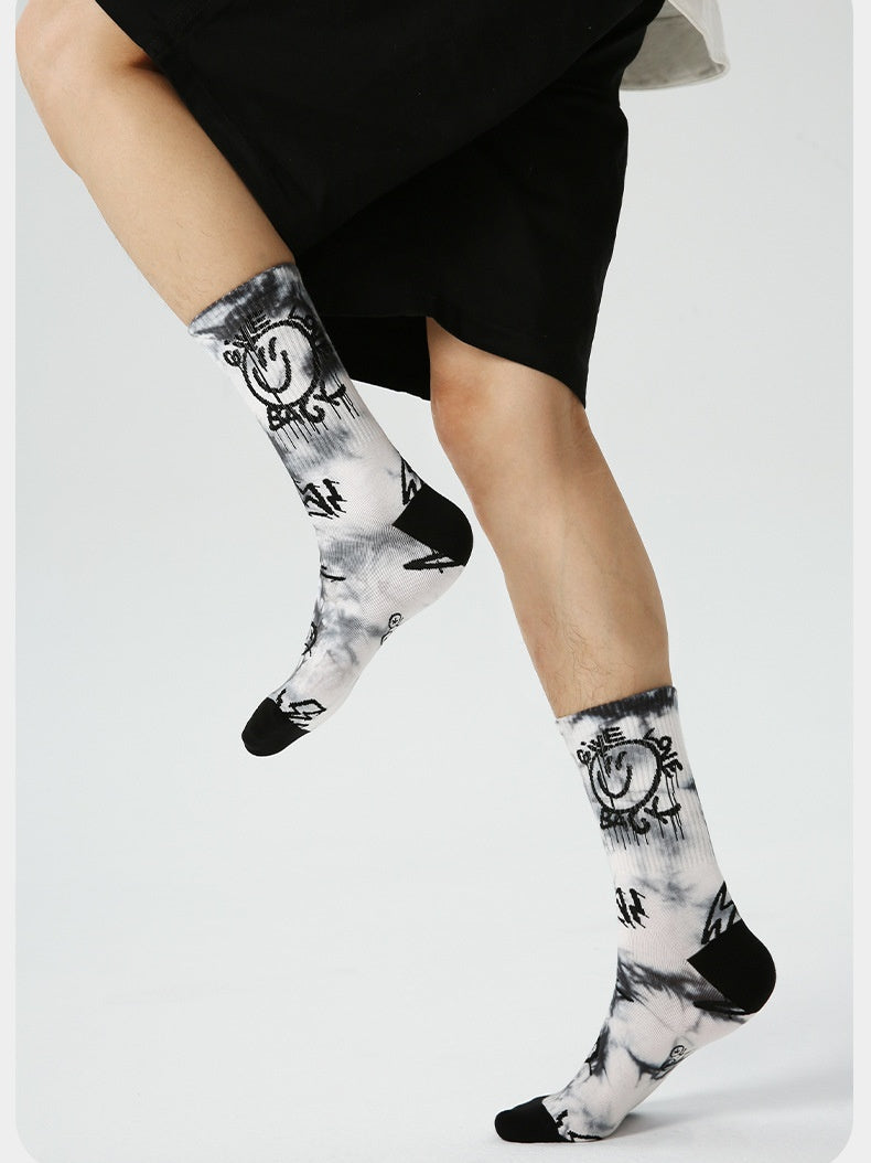 Chaussettes Tie-dye Graffiti Crew (lot de 3)