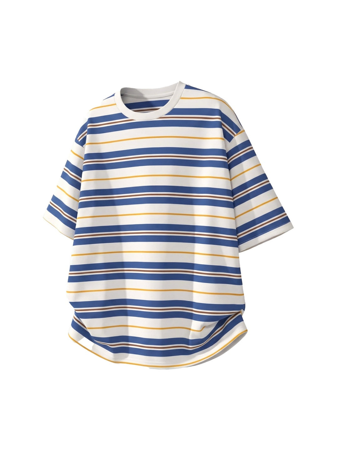 Color-blocked Stripes Loose-fit T-shirts