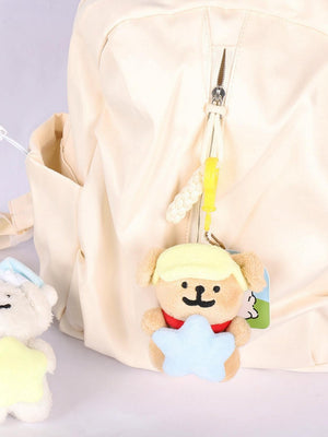 Plüsch-Hunde-Schlüsselanhänger