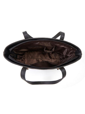 Color-blocked Tote Bag 3-piece Set