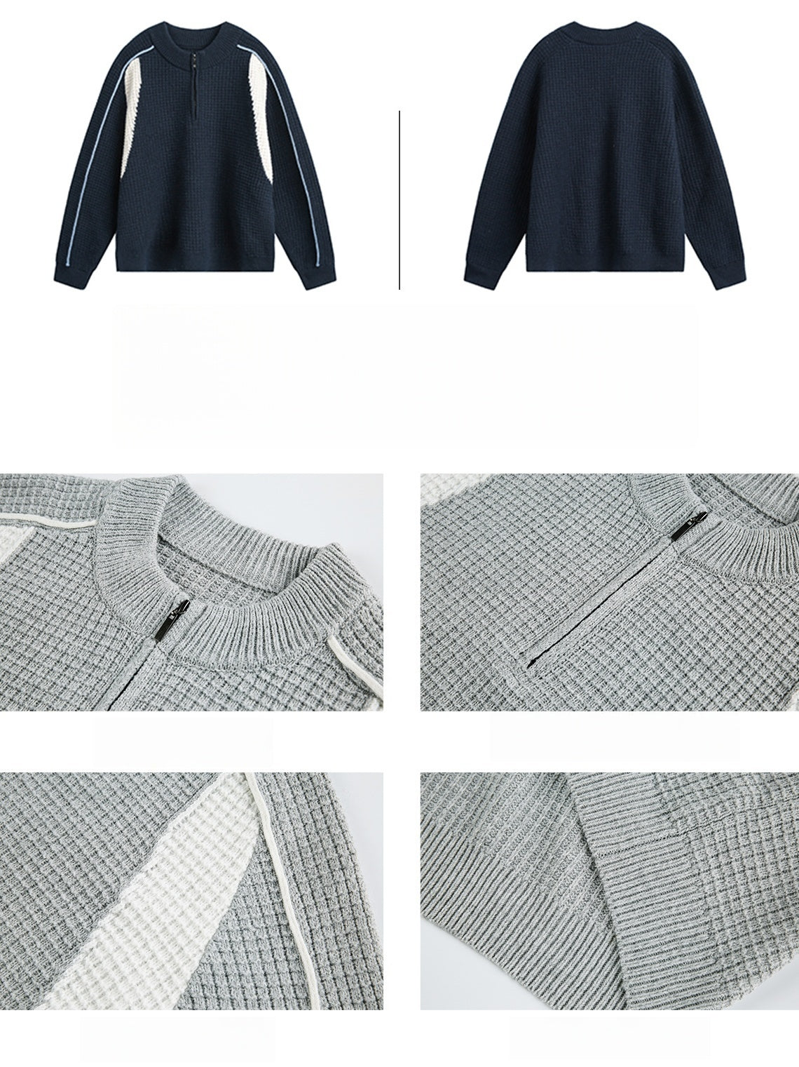 Liber Autumn Men's Color-block sweater