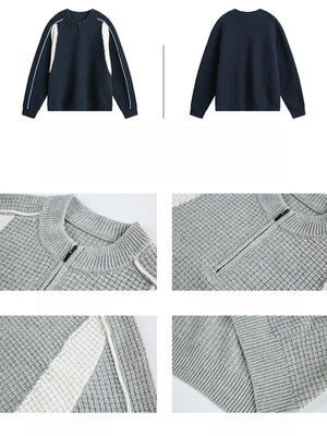 Liber Autumn Men's Color-block sweater