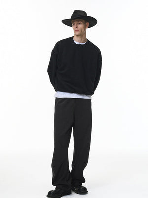 Liber Autumn Neutral wear Pocket decoration Solid Color Pants
