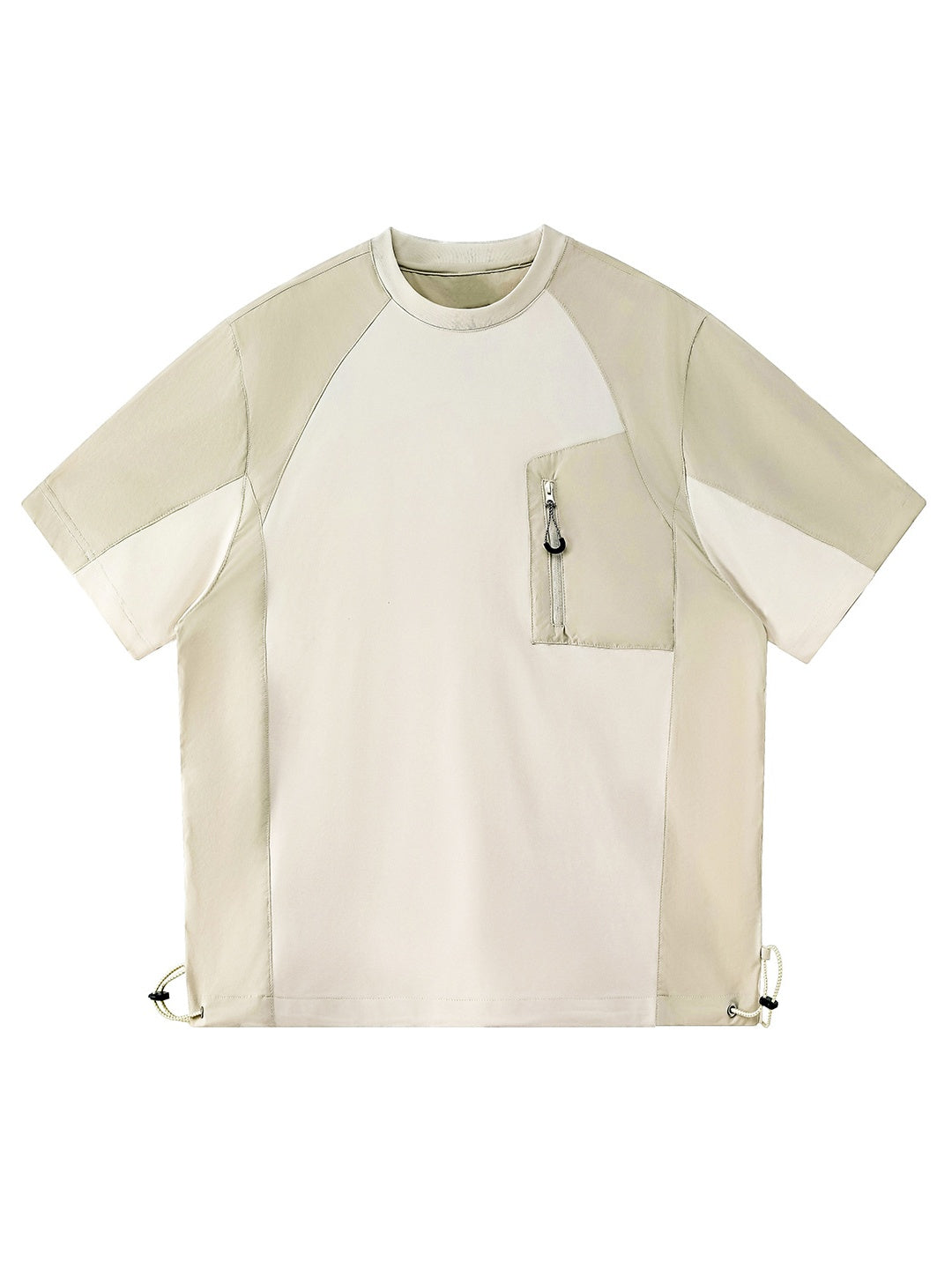 Color-blocked Patchwork Breathable Loose-fit T-shirts