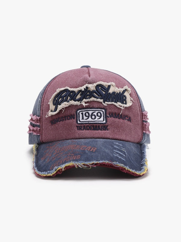 Baseballkappe mit Buchstabenstickerei, großer Kopfumfang, 50 Cent