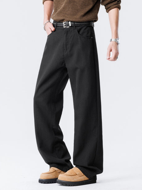Old Money Style Flax Drape Pants