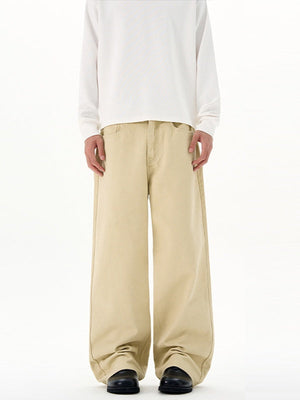 Vintage-Hose, schlicht und gerade geschnitten