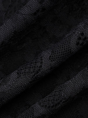 Lace-trimmed Bodycon Mini Dress