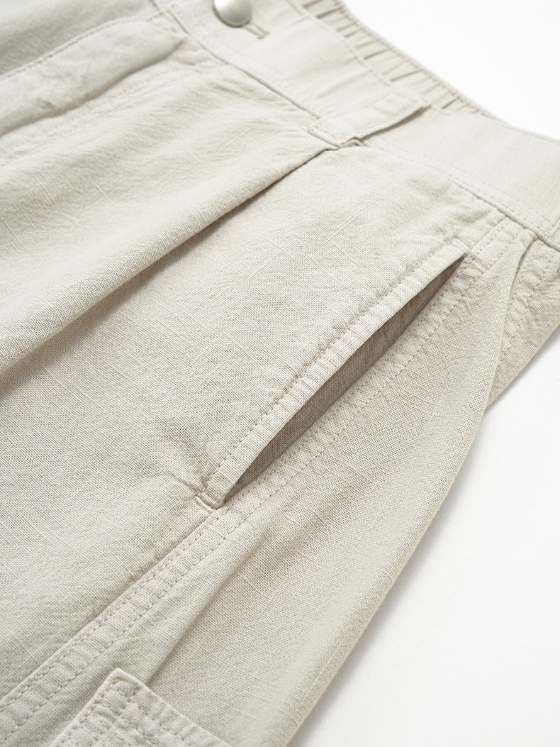 Liber Autumn Neutral wear Solid Color Pants