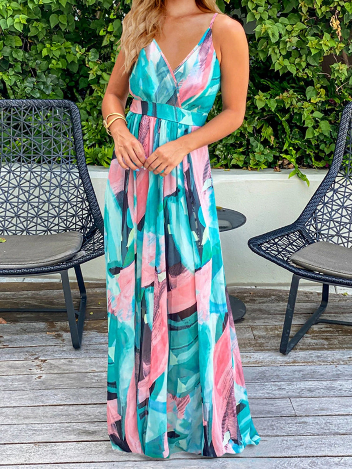 Robes maxi bohèmes à imprimé floral