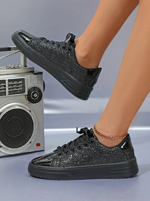Sequined Women's Sneakers