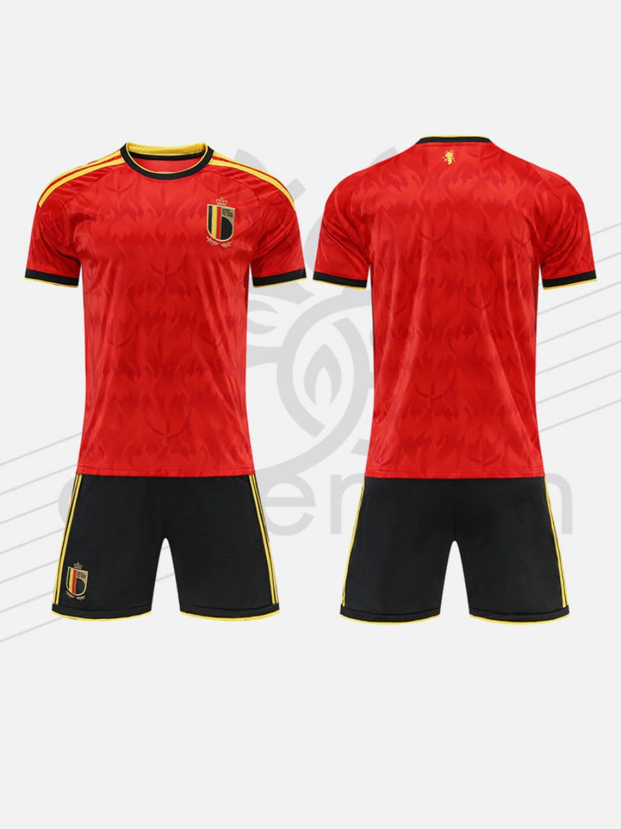 World Cup National Team Football Two-piece jersey and shorts set, Unisex