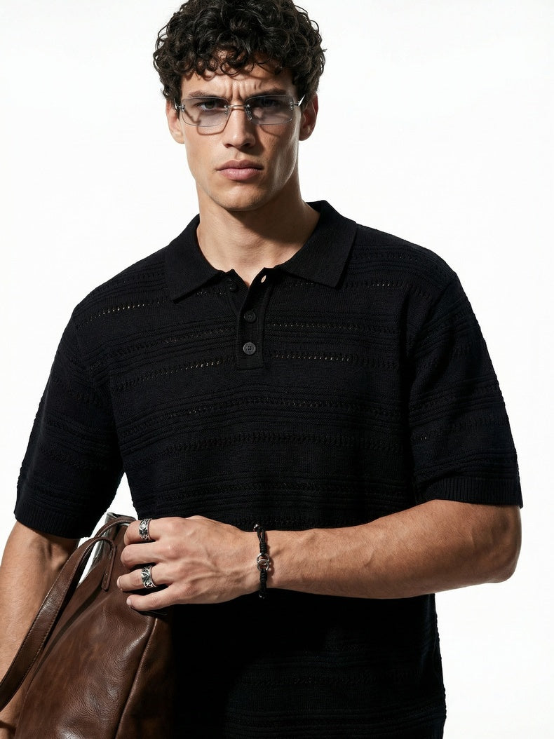 Retro Old Money Style Leisure Polo Shirts