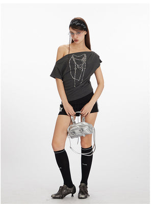 Liber Summer Women's Printed Chain T-shirts