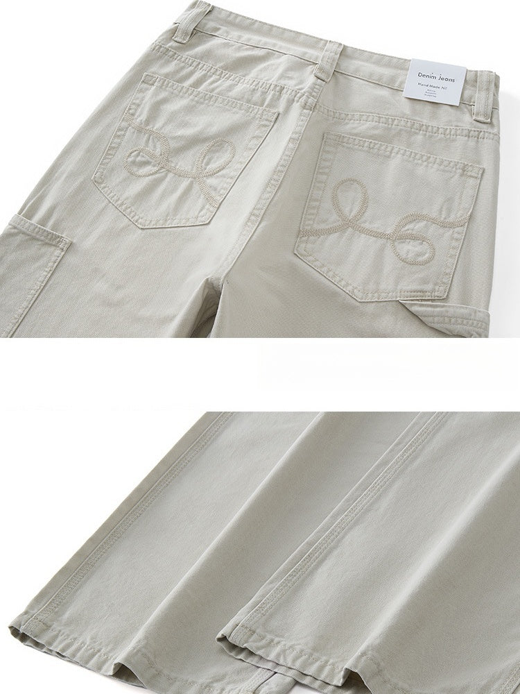 Retro Washed Loose-fit Straight-fit Cleanfit Jeans