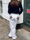 Y3K Color Blocking Five-pointed Star Low-waisted Wide-leg Pants Jeans
