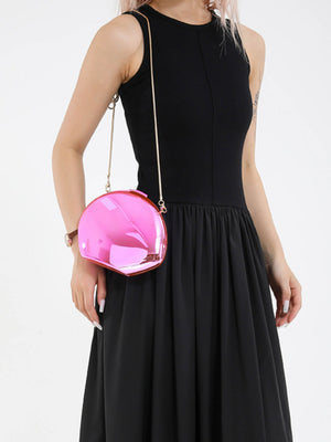 Mirrored Acrylic Evening Fashion Shoulder/Crossbody Bag