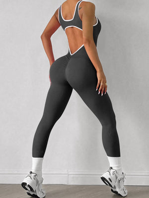 Thread Quick-drying Beautiful Back And Lifted Buttocks Exercise And Fitness Yoga Jumpsuits&Bodysuits