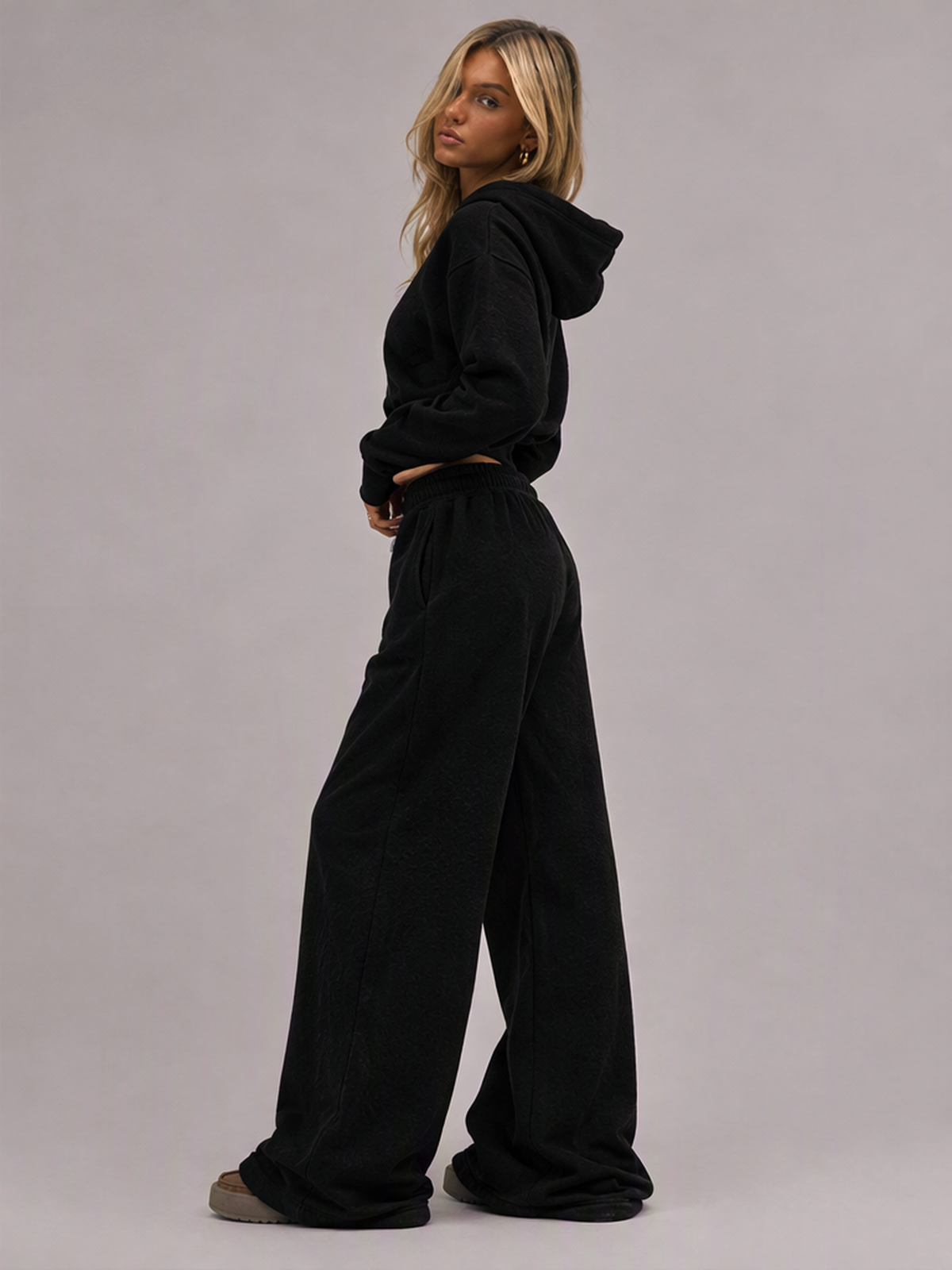 Sports Suit Women's Fashion Casual Sports Suit Straight Leg Pants Hoodie