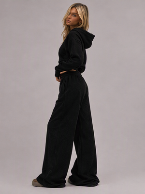 Sports Suit Women's Fashion Casual Sports Suit Straight Leg Pants Hoodie