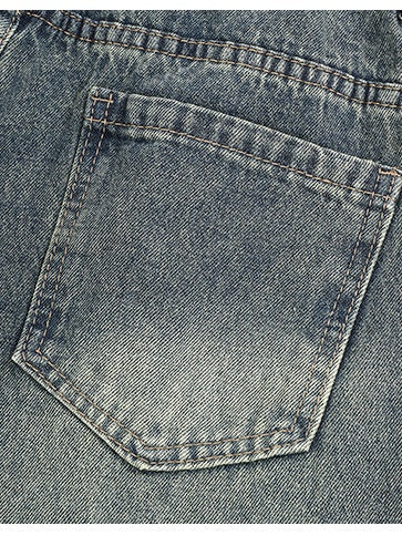 Retro Deconstruction Baggy Silhouette All-match Scimitar Jeans