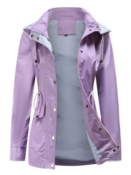 Removable Cap Water Proof Pocket Hooded Jackets