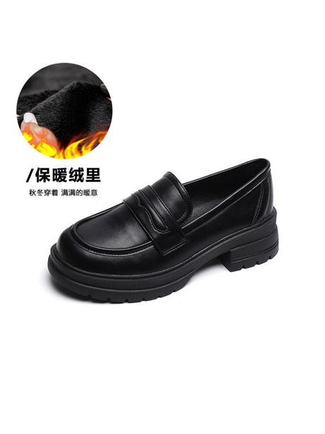 Liber Spring and autumn women's thick-soled loafers