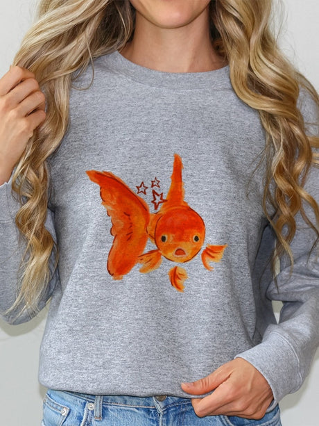 Goldfish Printed Sweatshirt