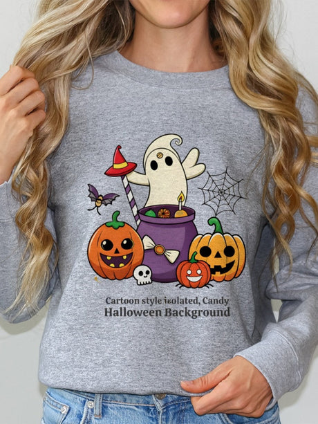 Halloween Pullover Printed Sweatshirt