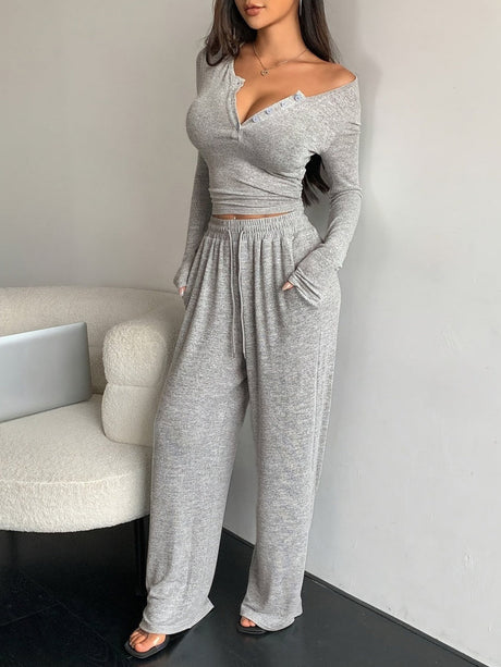 Lace Trim Slim 2-piece Sets
