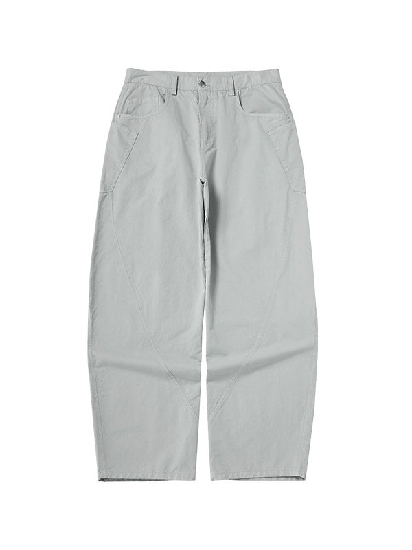 Liber Autumn Men's None Solid Color Cargo Trousers