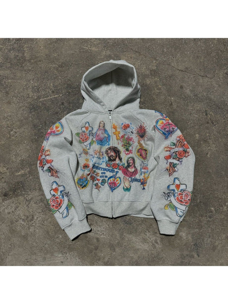 Liber Autumn Neutral wear Painting Geometric patterns Jackets