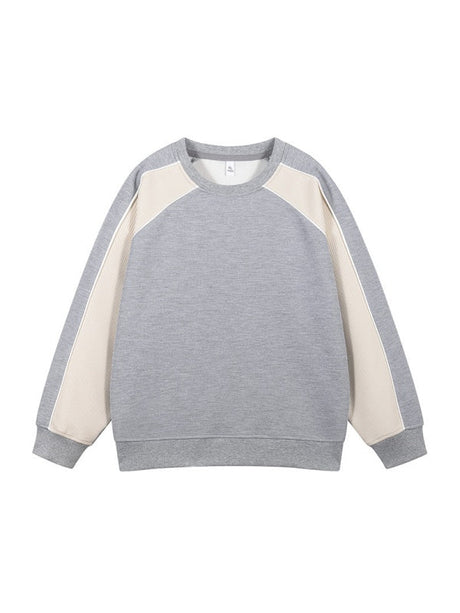 Liber Autumn Neutral wear Color matching Solid Color T-shirts