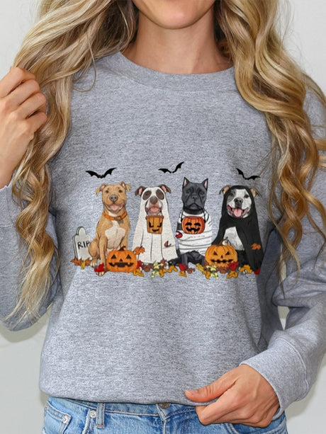 Halloween Pullover Printed Sweatshirt