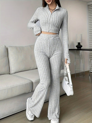 Liber Autumn Women's Zipper 2-piece Sets