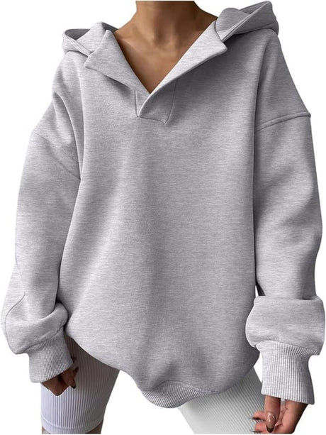 Liber Winter Women's Thread Solid Color Sweatshirts&Hoodies