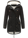 Cotton Solid Color Hooded Thick Plush Cotton Clothes