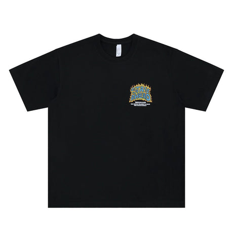 Liber Summer Men's Printed Letter T-shirts