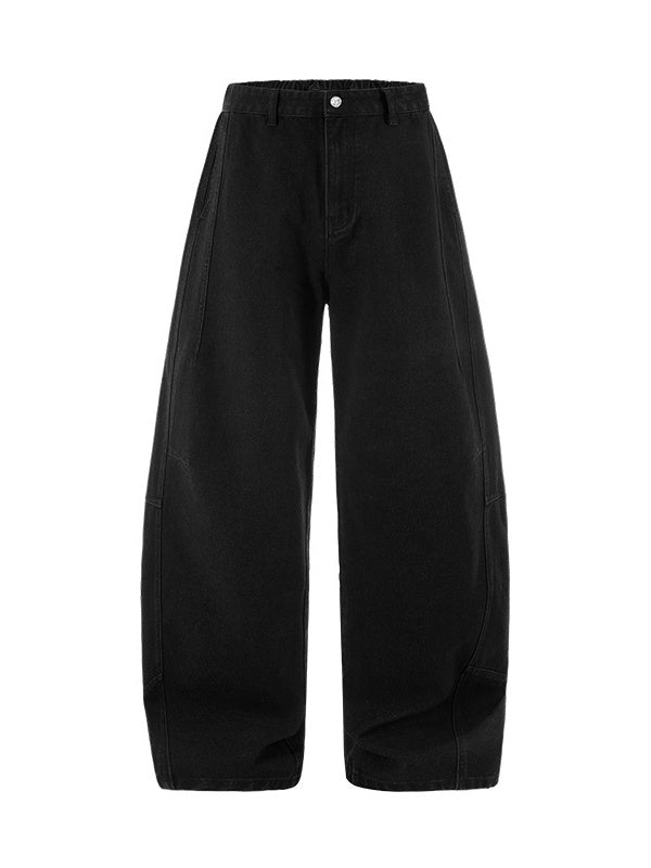 Three-dimensional Tailoring Cleanfit Black Machete Leisure Jeans