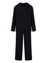 Liber Autumn women's hooded solid color sweatshirt long sleeve two-piece suit