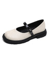 Liber Spring and Autumn Colorblock Women's Mary Jane Shoes