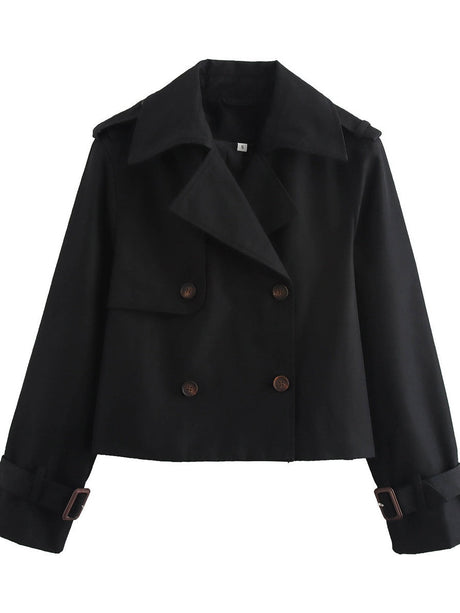 Buttons Short Trench Coats