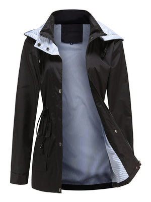 Removable Cap Water Proof Pocket Hooded Jackets