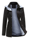 Removable Cap Water Proof Pocket Hooded Jackets